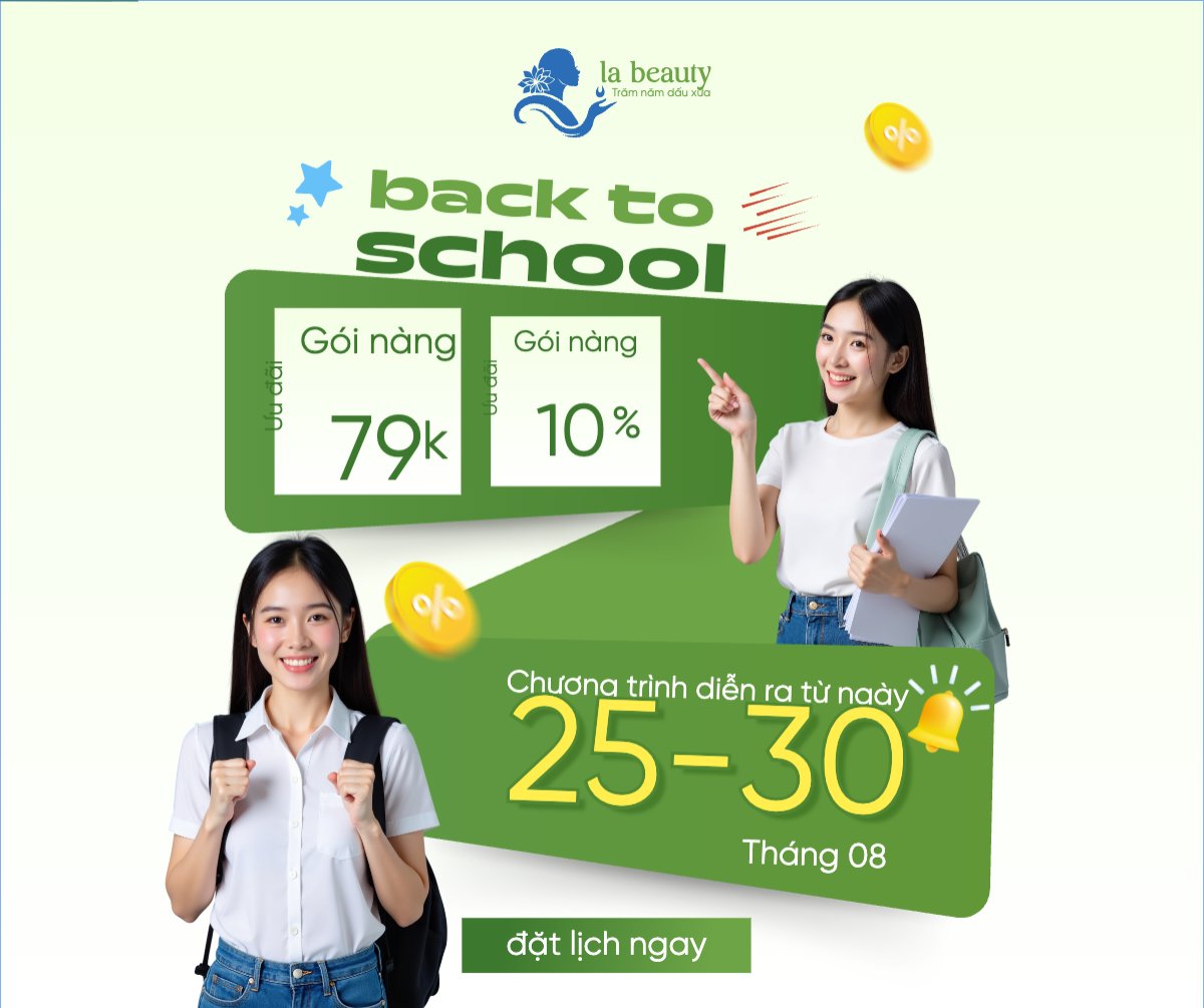 Mẫu Bài post MXH ngang Tựu trường, nhập học, văn phòng phẩm, làm đẹp, beauty, giáo dục, education, school, trường học, hiện đại, modern — LayerPic