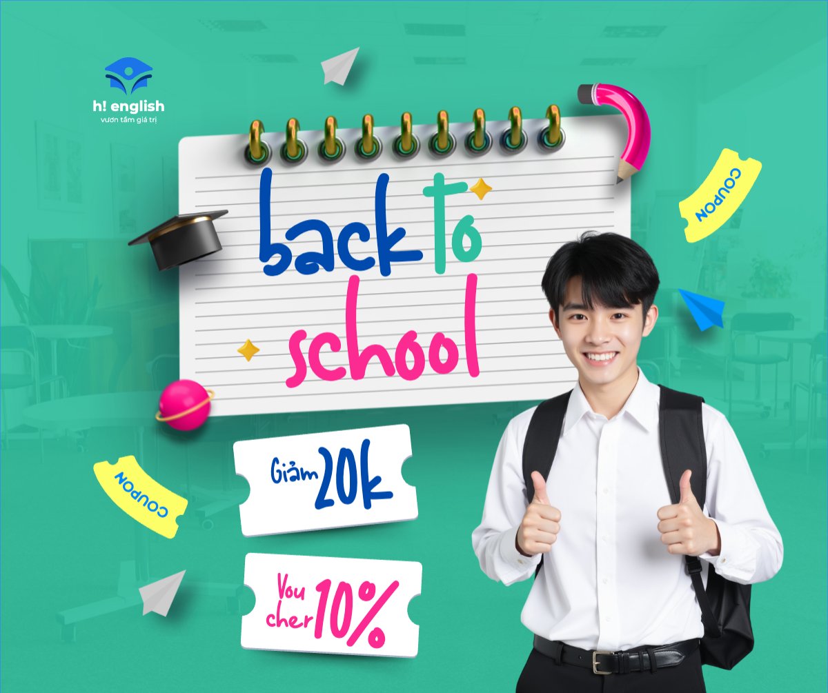 Mẫu Bài post MXH ngang Tựu trường, nhập học, văn phòng phẩm, giáo dục, education, school, trường học, hiện đại, modern — LayerPic