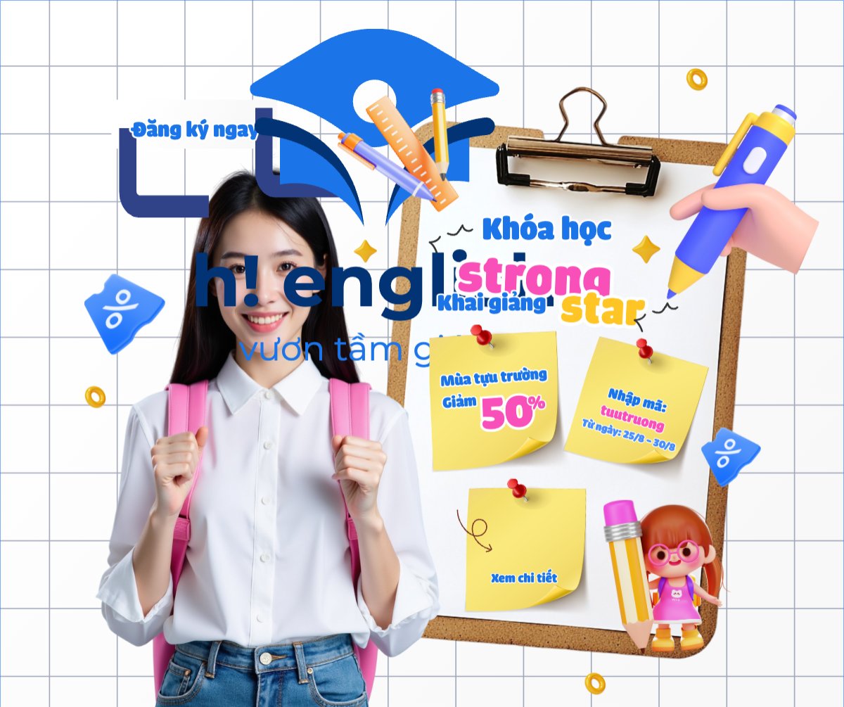 Mẫu Bài post MXH ngang Tựu trường, nhập học, văn phòng phẩm, giáo dục, education, school, trường học, hiện đại, modern — LayerPic