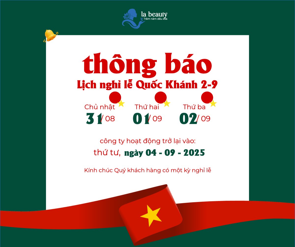 Mẫu Bài post MXH ngang 2/9, Quốc Khánh, lễ hội, thông báo, lịch nghỉ, Việt Nam, sự kiện, event, hiện đại, modern — LayerPic
