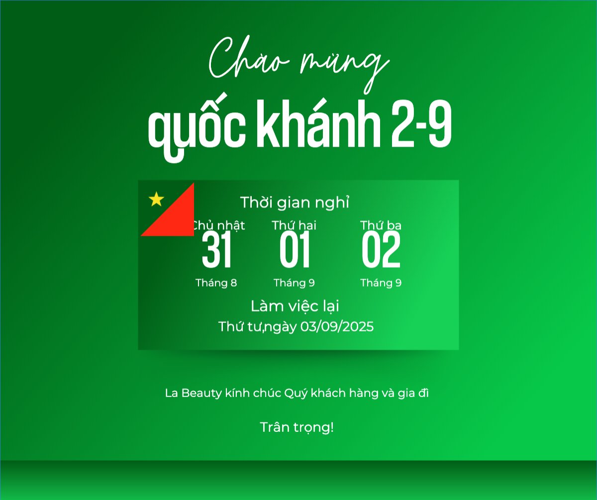 Mẫu Bài post MXH ngang 2/9, Quốc Khánh, lễ hội, thông báo, lịch nghỉ, Việt Nam, sự kiện, event, hiện đại, modern — LayerPic