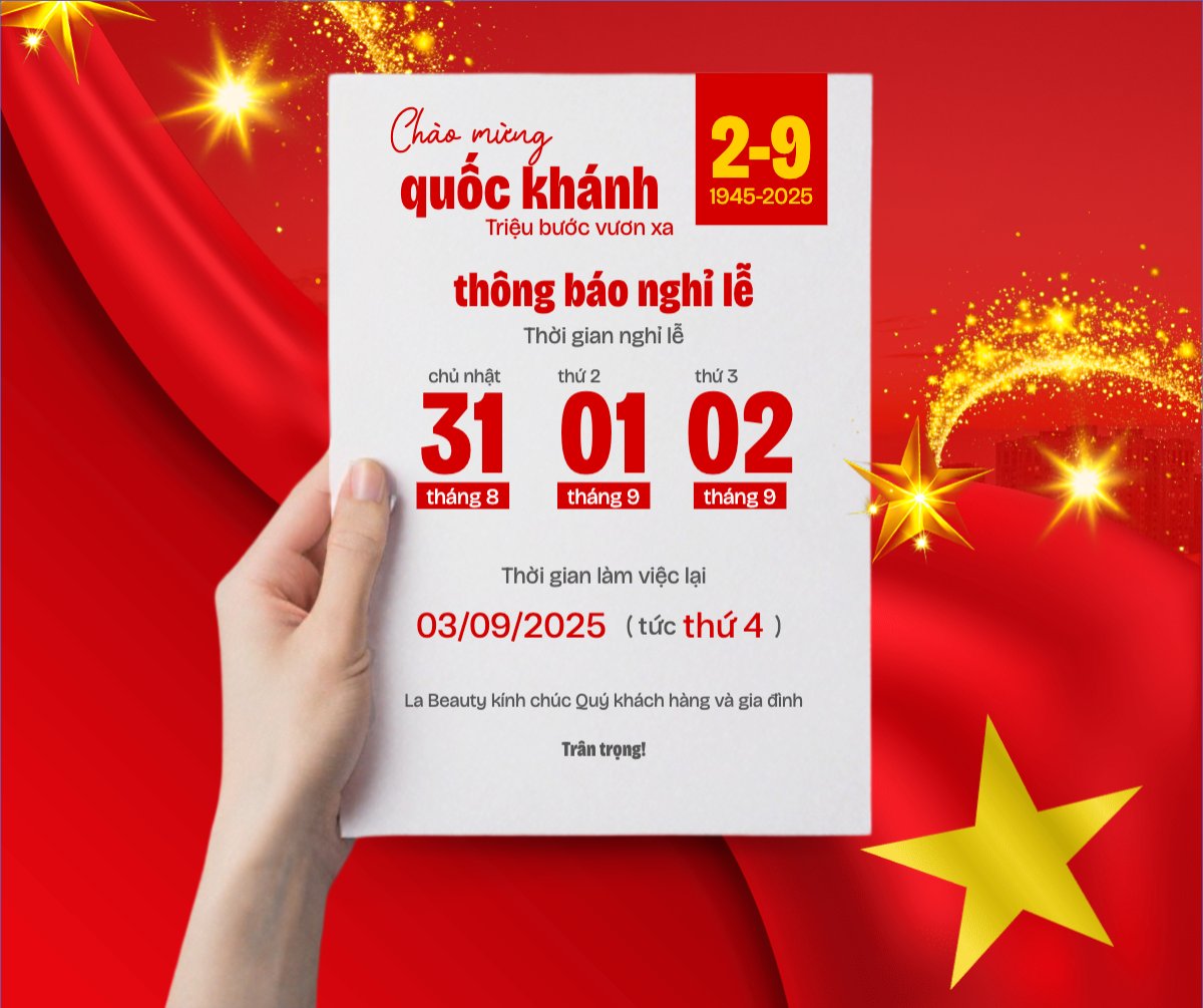 Mẫu Bài post MXH ngang 2/9, Quốc Khánh, lễ hội, thông báo, lịch nghỉ, Việt Nam, sự kiện, event, hiện đại, modern — LayerPic
