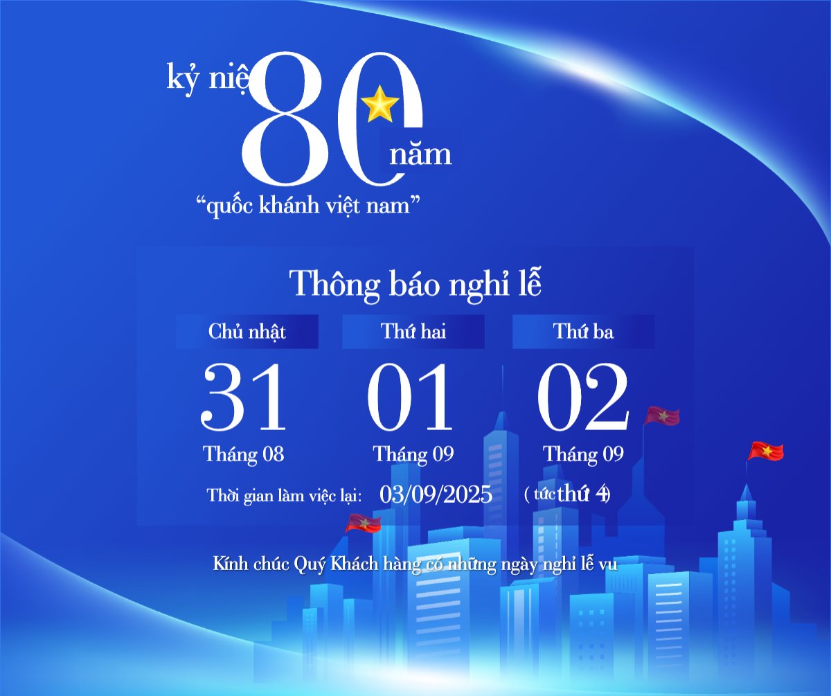 Mẫu Bài post MXH ngang 2/9, Quốc Khánh, lễ hội, thông báo, lịch nghỉ, Việt Nam, sự kiện, event, hiện đại, modern — LayerPic