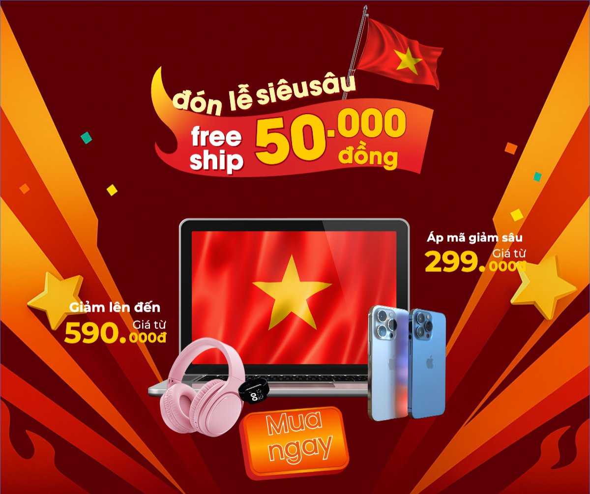 Mẫu Bài post MXH ngang 2/9, Quốc Khánh, lễ hội, Việt Nam, công nghệ, technology, điện tử, electronic, hiện đại, modern — LayerPic