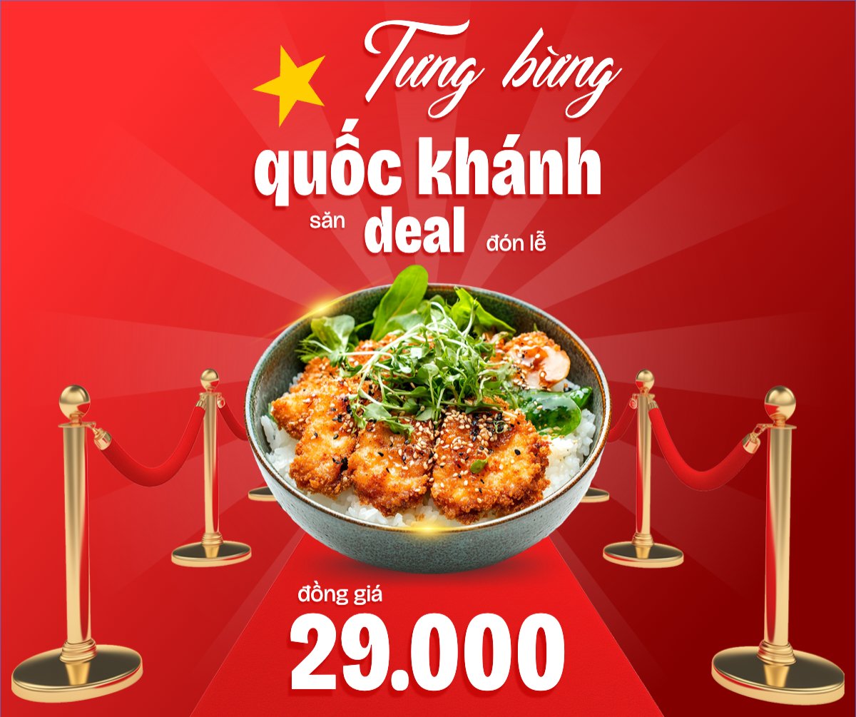 Mẫu Bài post MXH ngang 2/9, Quốc Khánh, lễ hội, Việt Nam, đồ ăn, food, thực phẩm, ẩm thực, món ăn, F&B, thức ăn, hiện đại, modern — LayerPic