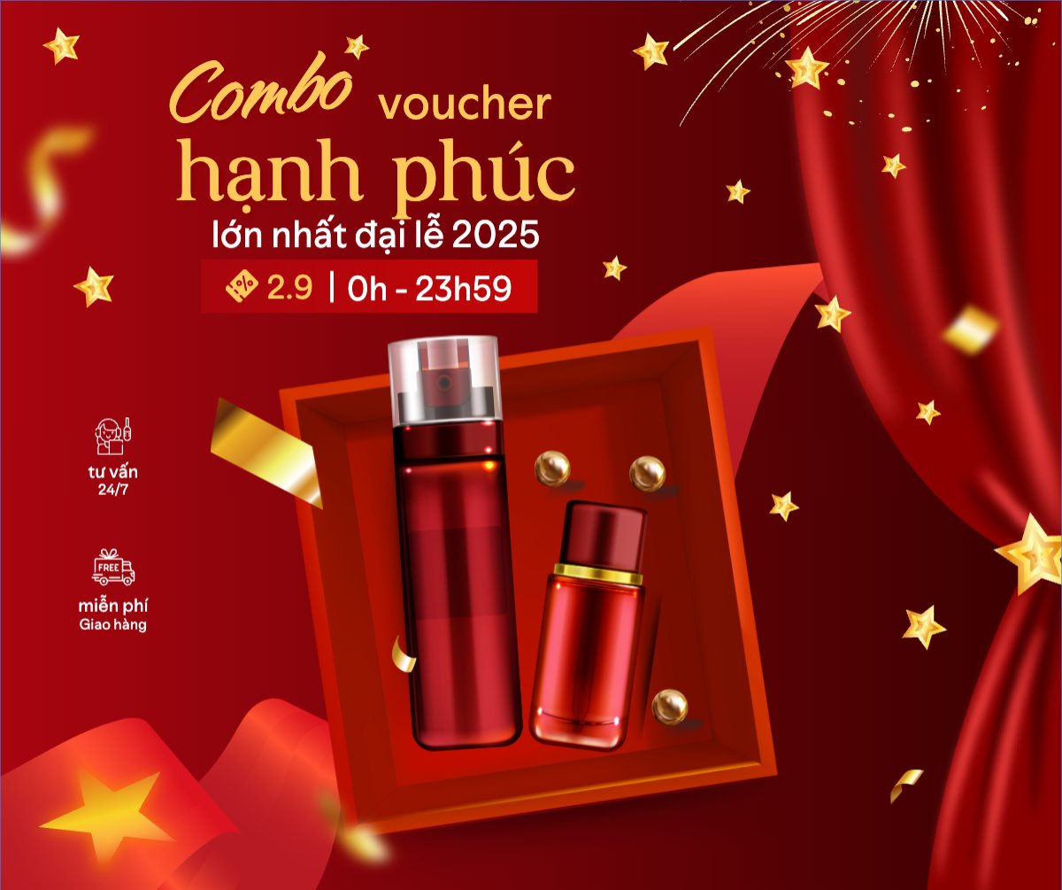 Mẫu Bài post MXH ngang 2/9, Quốc Khánh, lễ hội, Việt Nam, làm đẹp, spa, beauty, thẩm mỹ, skincare, hiện đại, modern — LayerPic