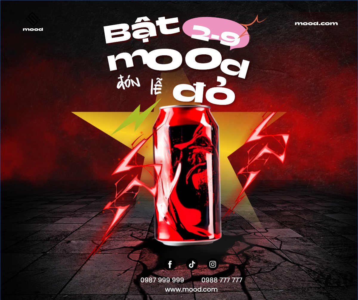 Mẫu Bài post MXH ngang 2/9, Quốc Khánh, lễ hội, Việt Nam, nước uống, juice, giải khát, F&B, drink, hiện đại, modern — LayerPic