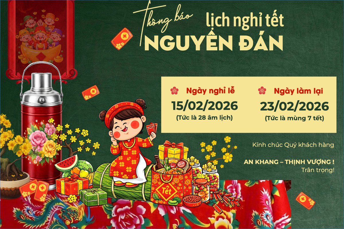 Mẫu Bài post MXH ngang Thông báo nghỉ tết Nguyên Đán — LayerPic