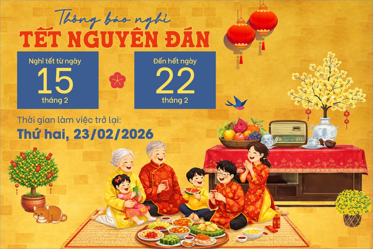 Thông báo nghỉ tết Nguyên Đán
