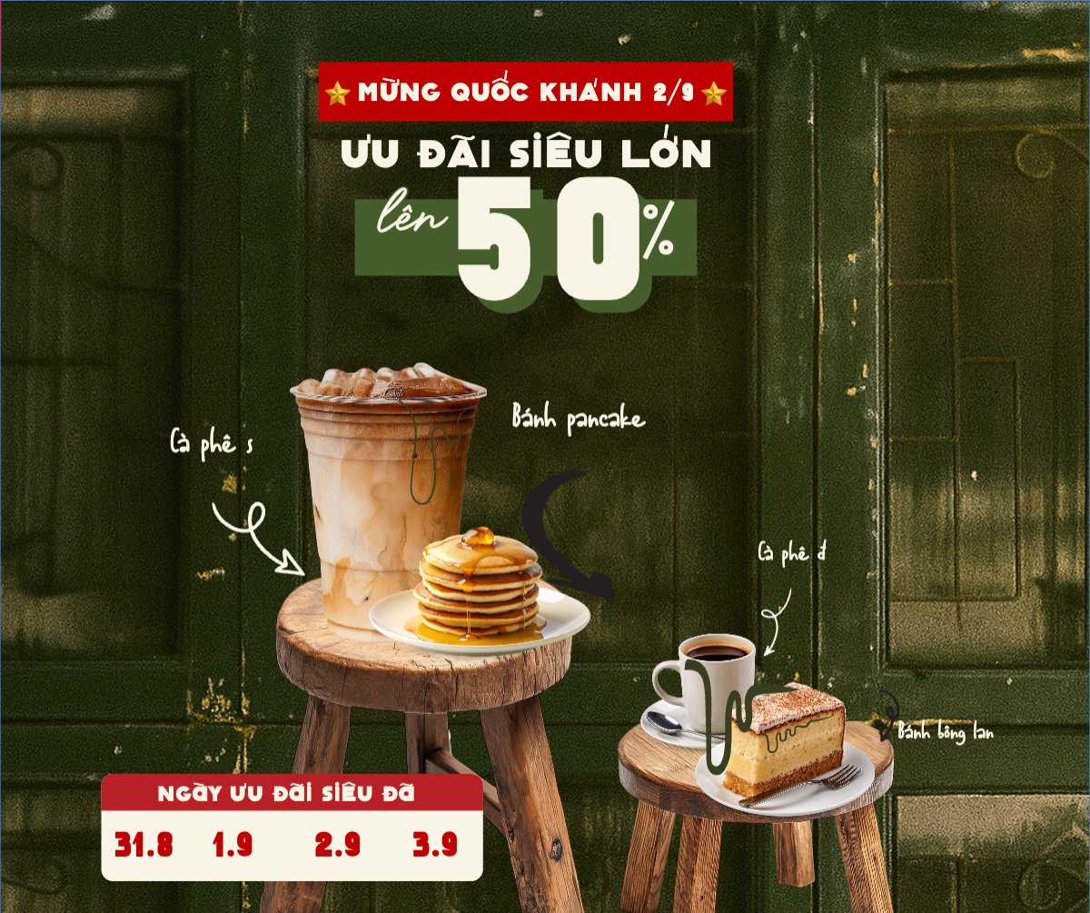 Mẫu Bài post MXH ngang 2/9, Quốc Khánh, lễ hội, Việt Nam, nước uống, juice, giải khát, F&B, drink, cổ điển, vintage, retro, classic — LayerPic