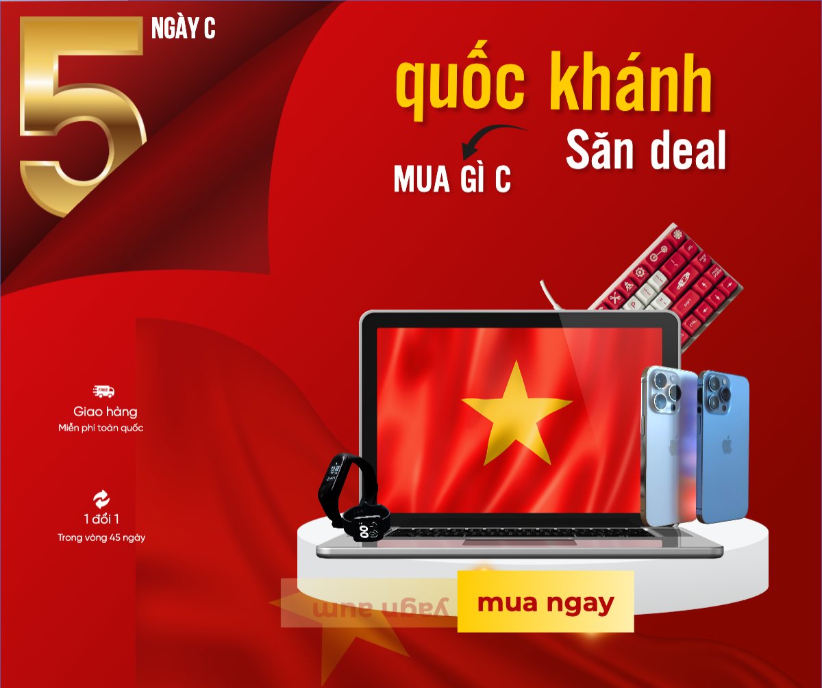 Mẫu Bài post MXH ngang 2/9, Quốc Khánh, lễ hội, Việt Nam, công nghệ, technology, điện tử, electronic, hiện đại, modern — LayerPic