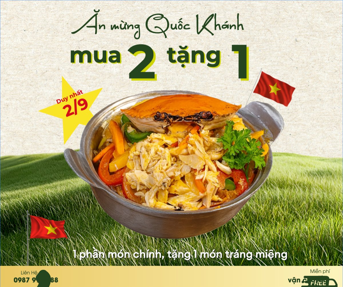 Mẫu Bài post MXH ngang 2/9, Quốc Khánh, lễ hội, Việt Nam, đồ ăn, food, thực phẩm, ẩm thực, món ăn, F&B, thức ăn, cổ điển, vintage, retro, classic — LayerPic