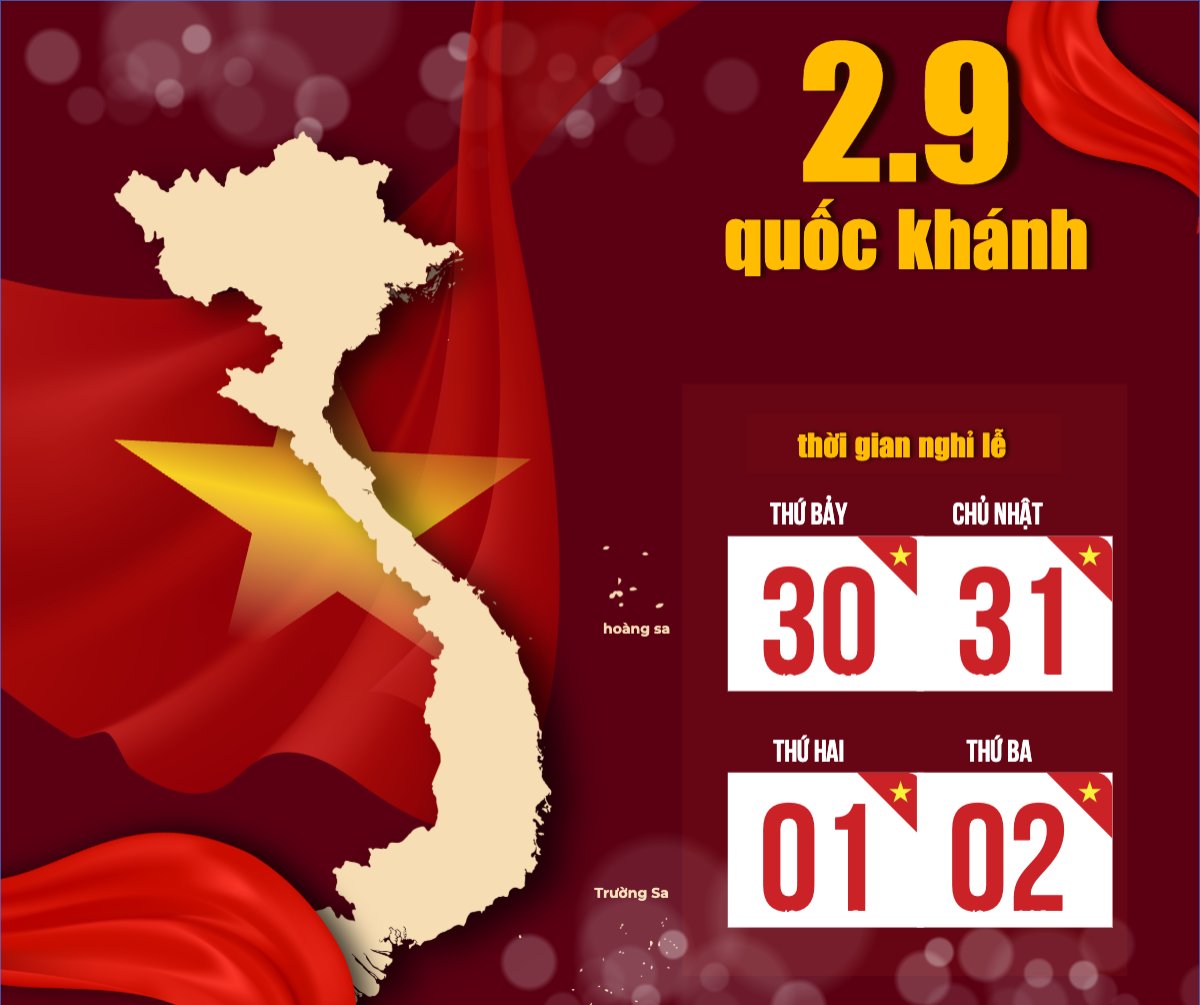 Mẫu Bài post MXH ngang 2/9, Quốc Khánh, lễ hội, Việt Nam, sự kiện, event, hiện đại, sang trọng, modern — LayerPic