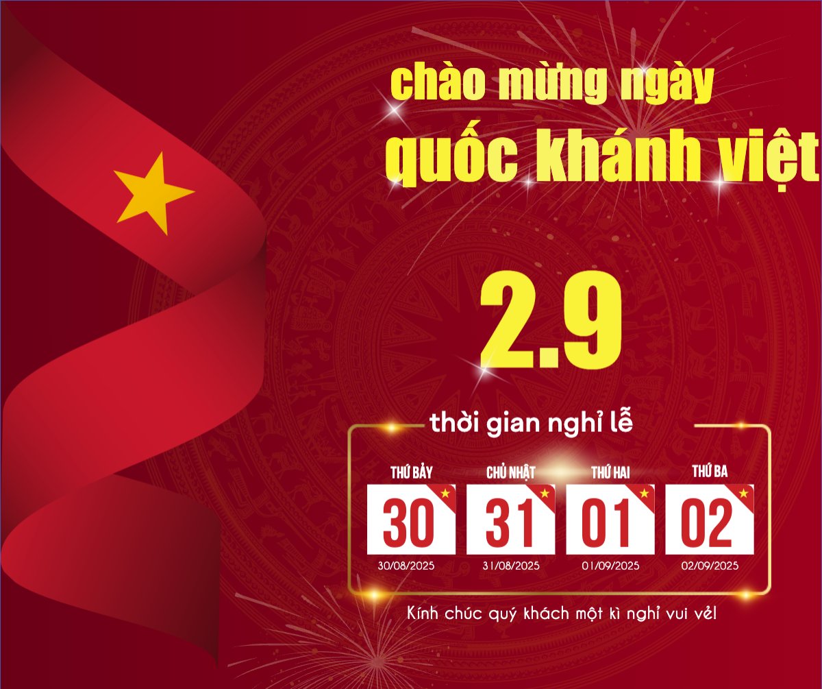 Mẫu Bài post MXH ngang 2/9, Quốc Khánh, lễ hội, Việt Nam, sự kiện, event, hiện đại, sang trọng, modern — LayerPic