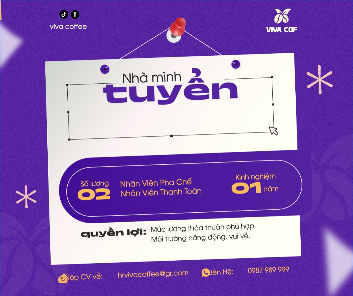 Mẫu Bài post MXH ngang Quản lý cửa hàng, quản lý, nhân viên, cửa hàng, cà phê, coffee, nước uống, juice, giải khát, F&B, drink, hiện đại, modern — LayerPic