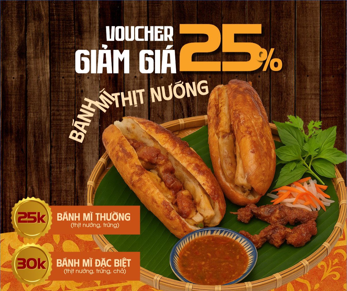 Mẫu Bài post MXH ngang Bánh mì, Món ăn Việt Nam, đồ ăn, food, thực phẩm, ẩm thực, món ăn, F&B, thức ăn, cổ điển, vintage, retro, classic, truyền thống — LayerPic