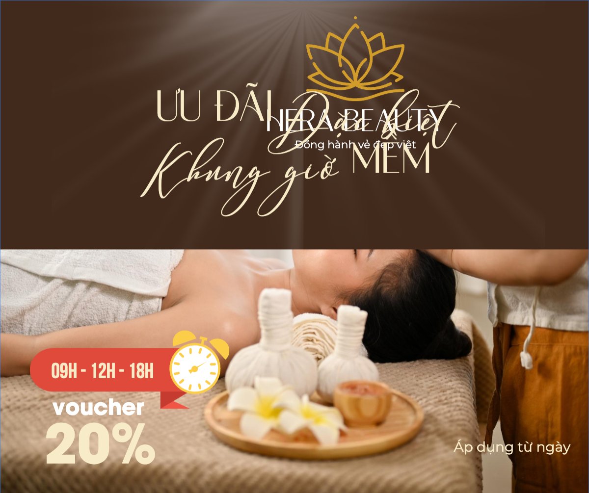 Mẫu Bài post MXH ngang Gội đầu dưỡng sinh, massage, spa, beauty, làm đẹp, thẩm mỹ, cosmetics, hiện đại, morden — LayerPic