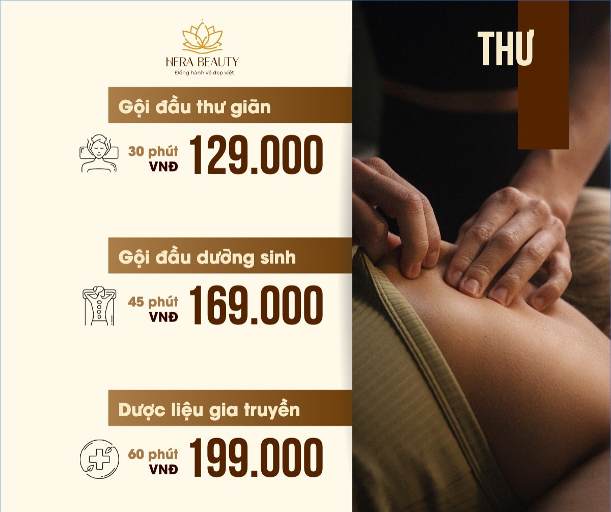 Mẫu Bài post MXH ngang Gội đầu dưỡng sinh, massage, spa, beauty, làm đẹp, thẩm mỹ, cosmetics, hiện đại, morden — LayerPic