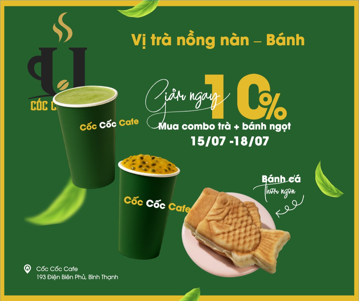 Mẫu Bài post MXH ngang Trà sữa, milk tea, nước uống, juice, giải khát, F&B, drink, dễ thương, hiện đại — LayerPic