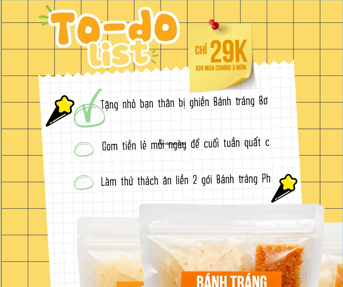 Mẫu Bài post MXH ngang Đồ ăn, food, thực phẩm, ẩm thực, món ăn, F&B, nhà hàng, thức ăn, bánh tráng — LayerPic
