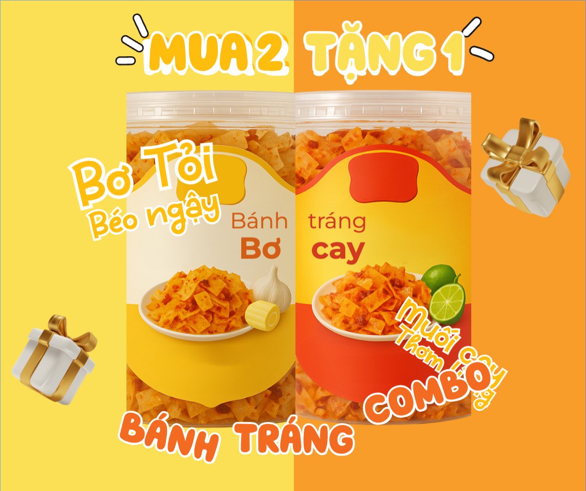 Mẫu Bài post MXH ngang Bánh tráng, đồ ăn, food, thực phẩm, ẩm thực, món ăn, F&B, nhà hàng, thức ăn, dễ thương, hiện đại — LayerPic