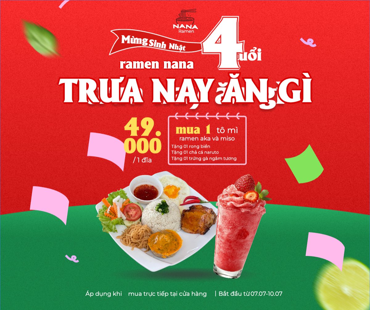 Mẫu Bài post MXH ngang Cơm, cơm tấm, trà dâu, nước uống, đồ ăn, food, thực phẩm, ẩm thực, món ăn, F&B, nhà hàng, thức ăn, dễ thương, hiện đại — LayerPic