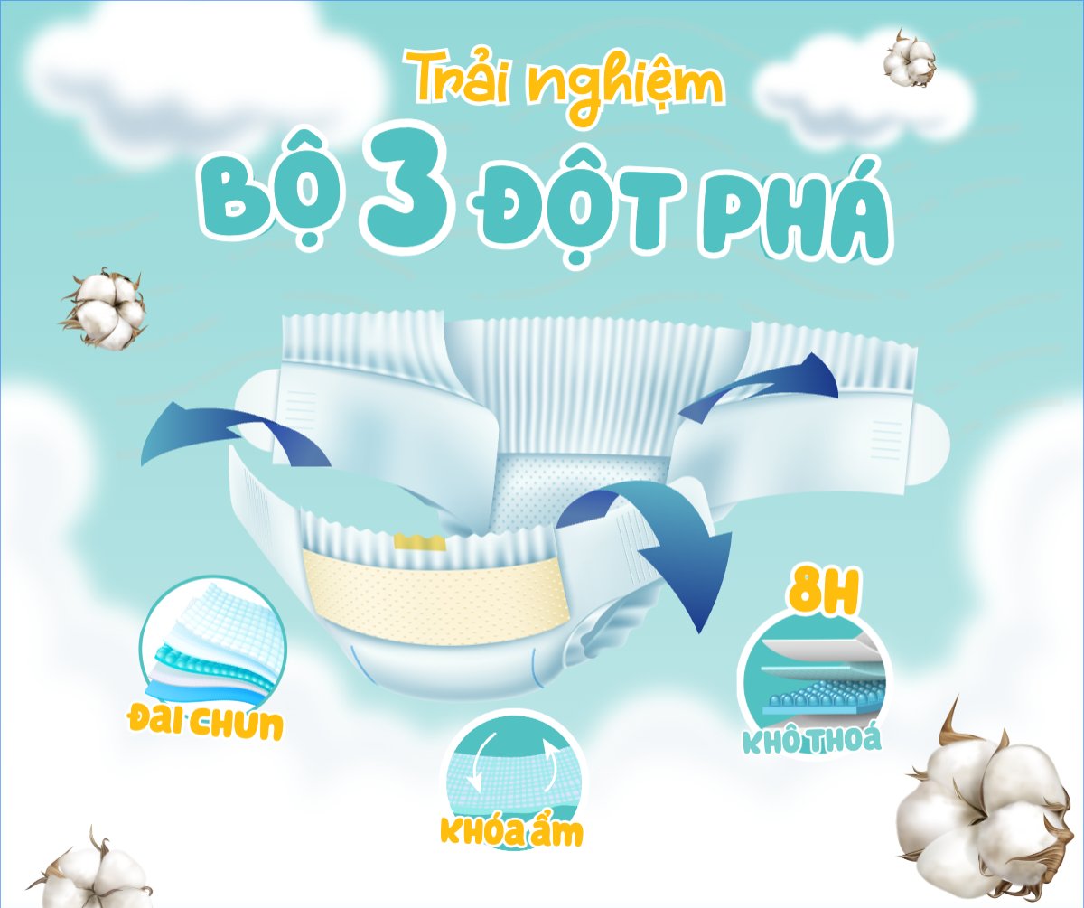 Mẫu Bài post MXH ngang Em bé, baby, trẻ em,kids, sữa, tã,milk, diapers , sự kiện, event, chương trình, sale, giải trí, entertainment — LayerPic