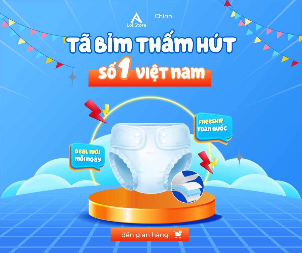 Mẫu Bài post MXH ngang Kids, baby, trẻ em, giảm giá, ưu đãi, sale, sức khỏe, tả, bỉm, quảng cáo, sự kiện, event — LayerPic