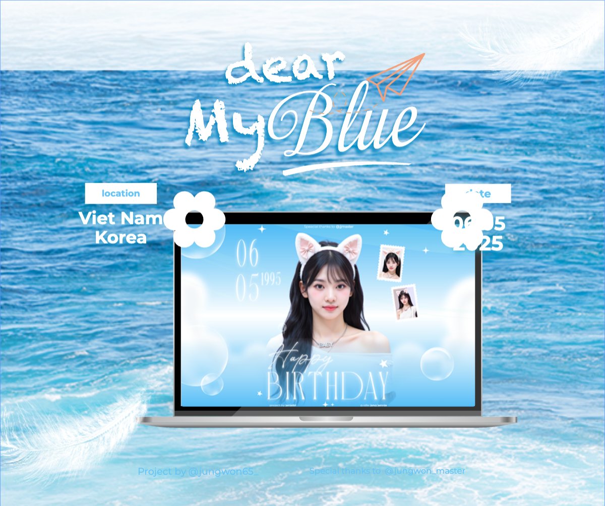 Mẫu Bài post MXH ngang Kpop, idol, thần tượng, sinh nhật, birthday, âm nhạc, music, sự kiện, event, giải trí — LayerPic