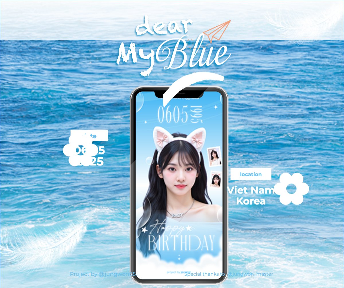 Mẫu Bài post MXH ngang Kpop, idol, thần tượng, sinh nhật, birthday, âm nhạc, music, sự kiện, event, giải trí — LayerPic