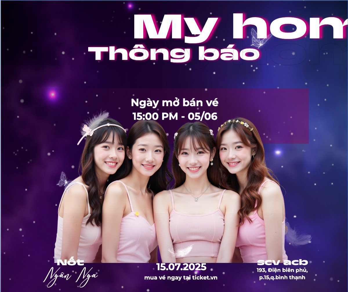 Mẫu Bài post MXH ngang Kpop, idol, thần tượng, âm nhạc, music, sự kiện, event, giải trí — LayerPic