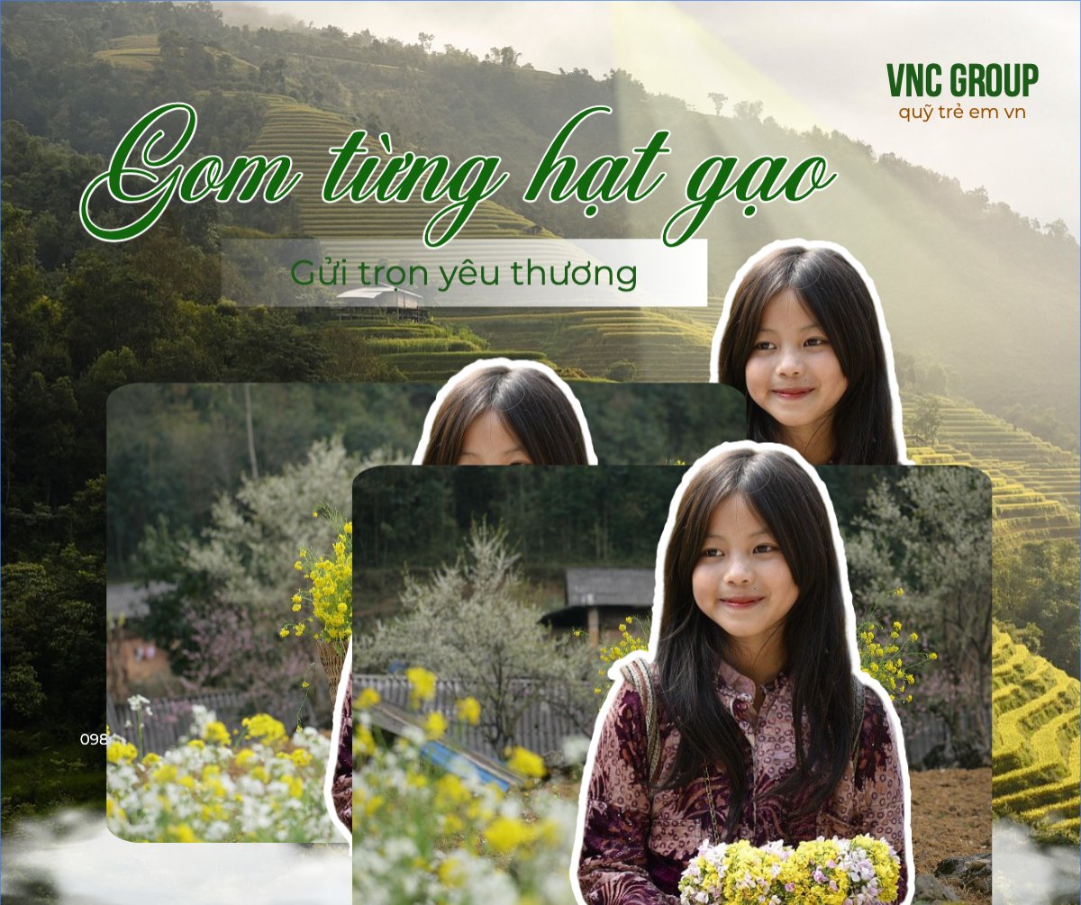 Mẫu Bài post MXH ngang Quốc tế thiếu nhi, 1/6, trẻ em, công tác xã hội, quyên góp, sự kiện, event — LayerPic
