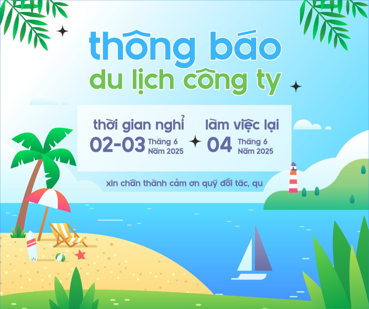 Mẫu Bài post MXH ngang Team building, mùa hè, summer, Du lịch, travel, tourism, trải nghiệm, khám phá — LayerPic