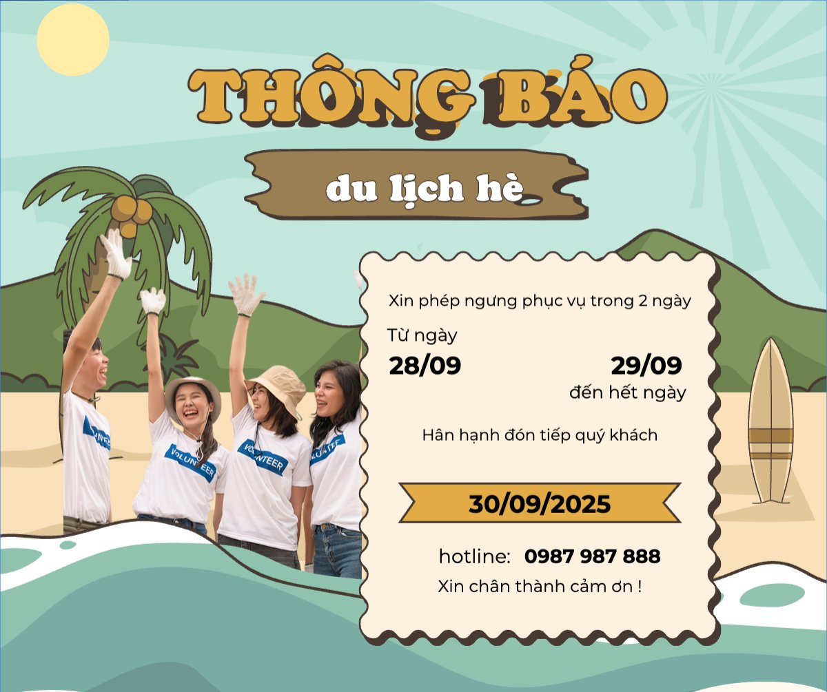 Mẫu Bài post MXH ngang Team building, mùa hè, summer, Du lịch, travel, tourism, trải nghiệm, khám phá — LayerPic
