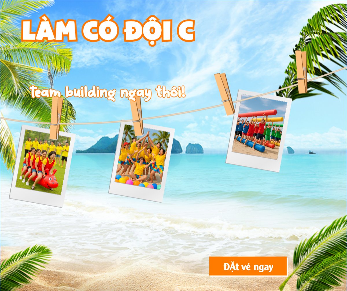 Mẫu Bài post MXH ngang Team building, Du lịch, travel, tourism, trải nghiệm, khám phá — LayerPic