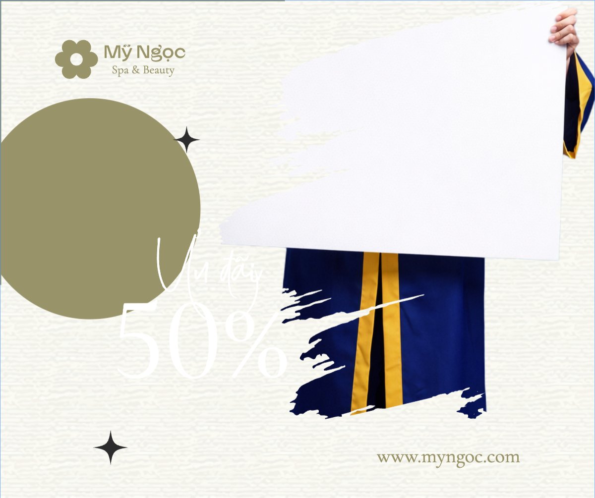 Mẫu Bài post MXH ngang Tiệm tóc, tiệm cắt tóc, salon, nail, spa, beauty, làm đẹp, thẩm mỹ — LayerPic