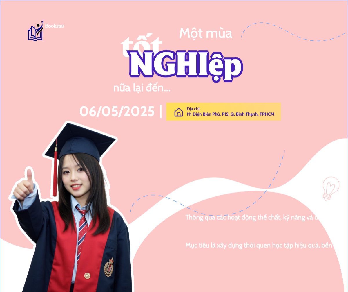 Mẫu Bài post MXH ngang Giáo dục, education, học sinh, sinh viên, student, thông báo — LayerPic