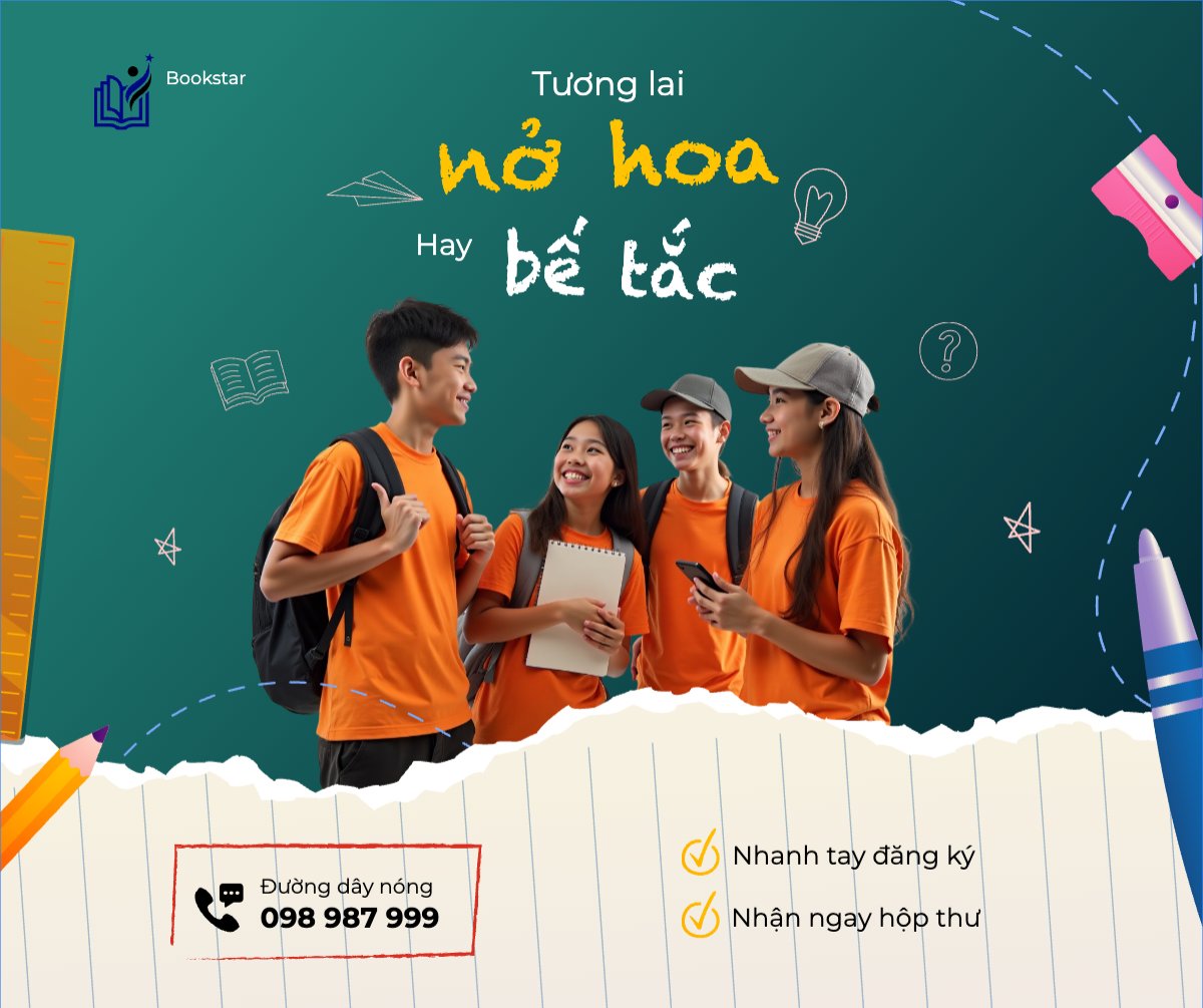 Mẫu Bài post MXH ngang Giáo dục, education, học sinh, sinh viên, student, thông báo — LayerPic
