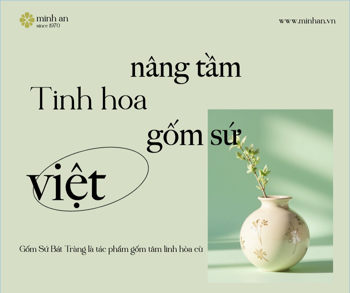 Mẫu Bài post MXH ngang Gốm sứ, ceramics, xây dựng, build, nội thất, bất động sản, interior, real estate — LayerPic