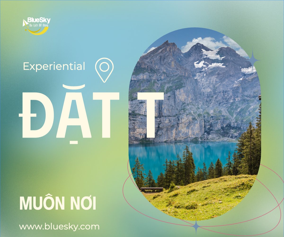 Mẫu Bài post MXH ngang Du lịch, travel, tourism, trải nghiệm, khám phá — LayerPic