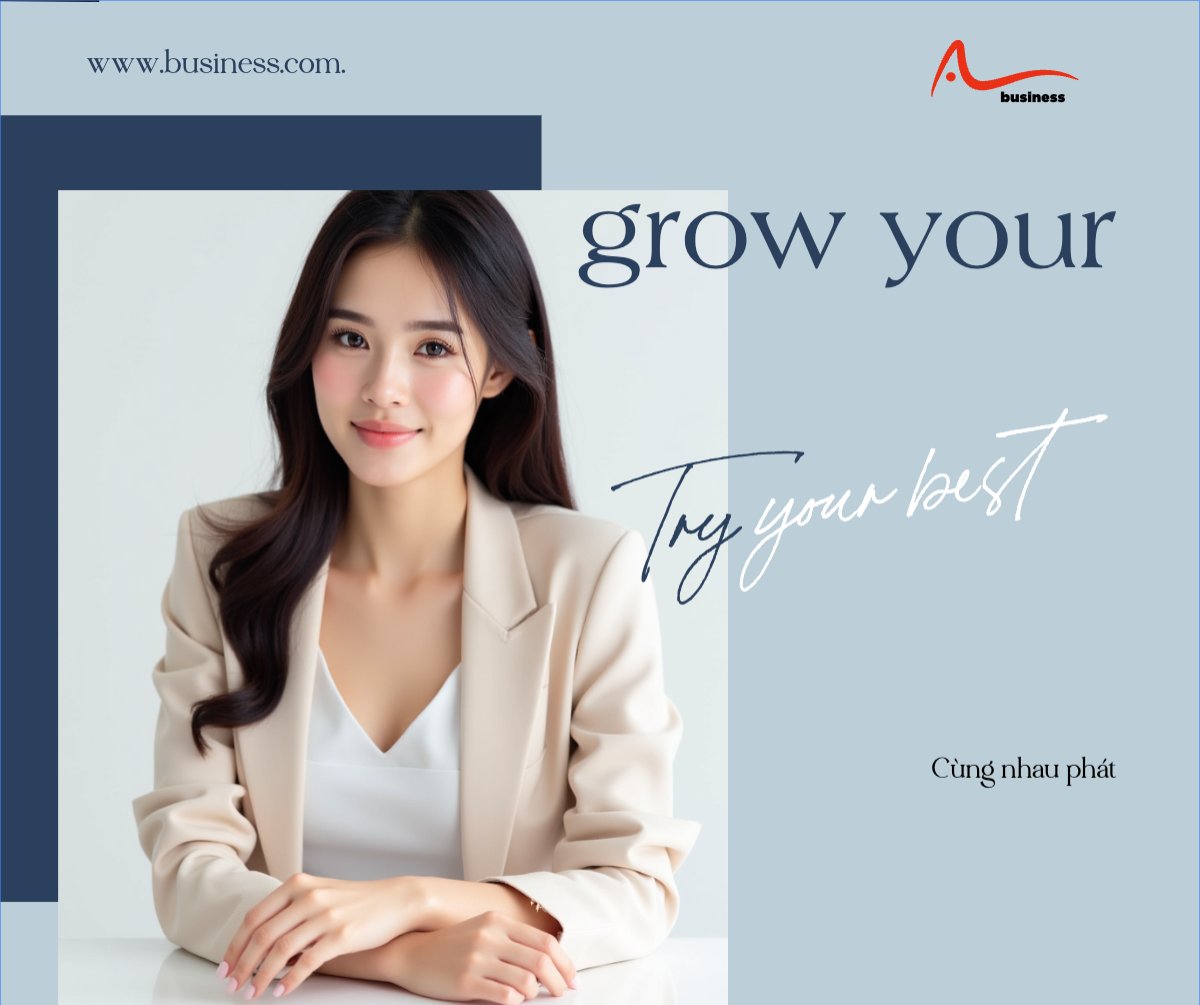 Mẫu Bài post MXH ngang Doanh nhân, Văn phòng, office — LayerPic