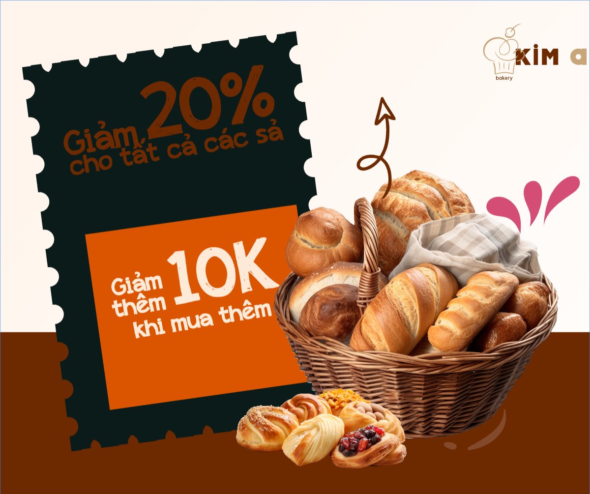Mẫu Bài post MXH ngang Đồ ăn, food, thực phẩm, ẩm thực, món ăn, F&B, nhà hàng, thức ăn, bánh mì,bakery — LayerPic