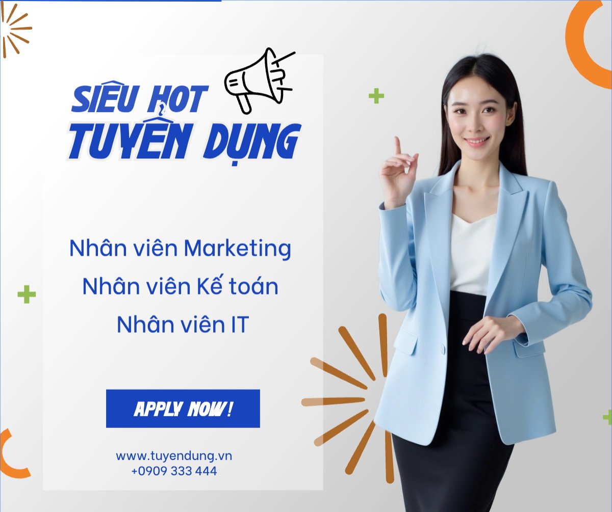 Mẫu Bài post MXH ngang Văn phòng, office, tuyển dụng — LayerPic