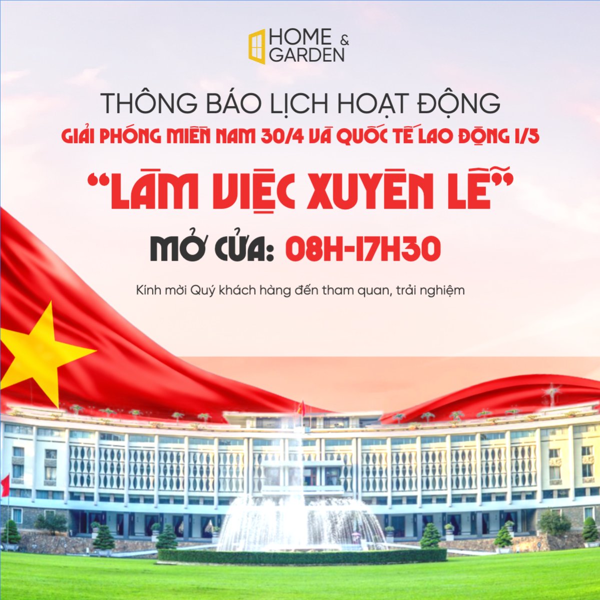 Mẫu Bài post MXH vuông Hoạt động xuyên lễ — LayerPic