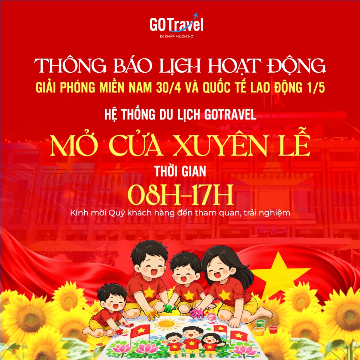 Mẫu Bài post MXH vuông Hoạt động xuyên lễ — LayerPic