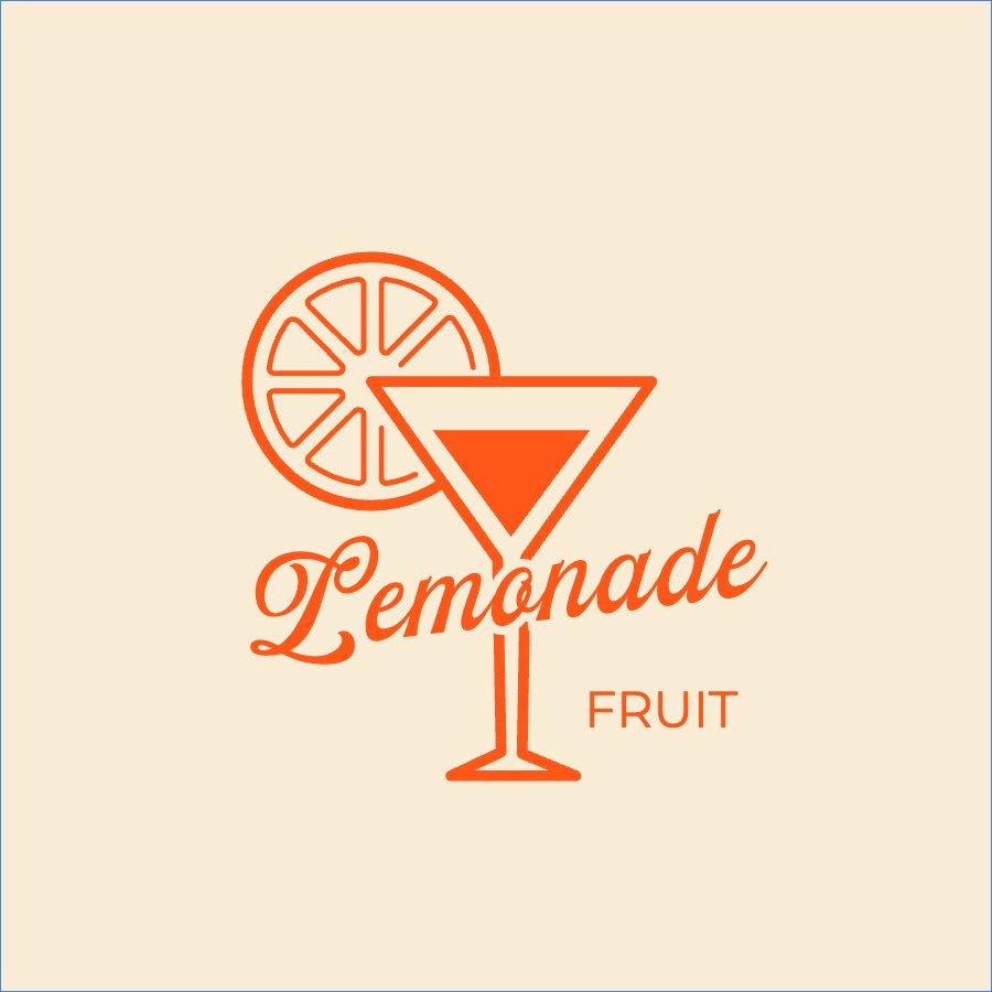 Mẫu Logo Chanh, lemon, cam, orange, nước uống, juice, giải khát, F&B, drink — LayerPic