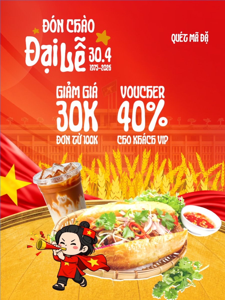 Mẫu Banner dọc Nem ngon trọn vị ưu đãi trọn lễ — LayerPic