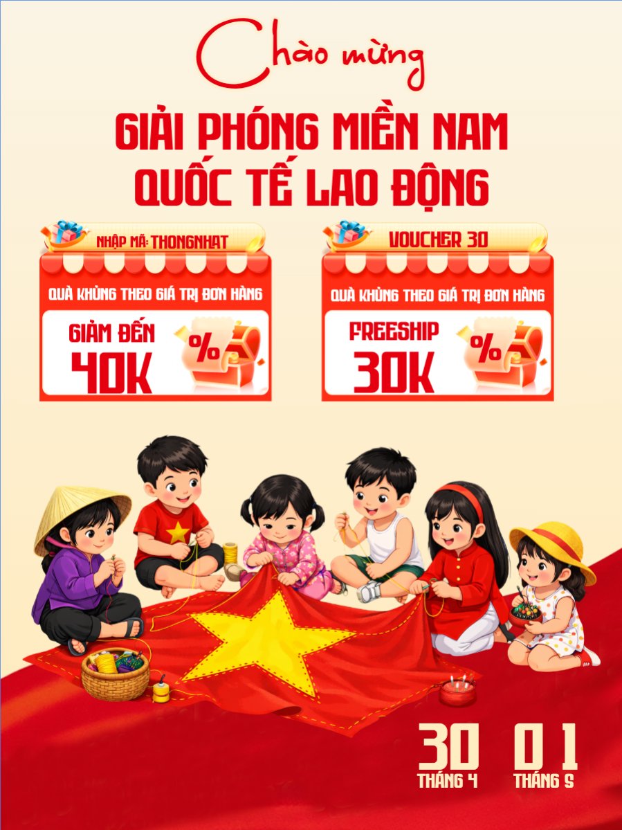 Chào mừng ngày Giải phóng miền Nam và Quốc tế lao động