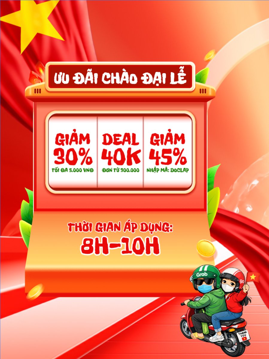 Mẫu Banner dọc Giải phóng Hot Deal 30/4 và 1/5 — LayerPic