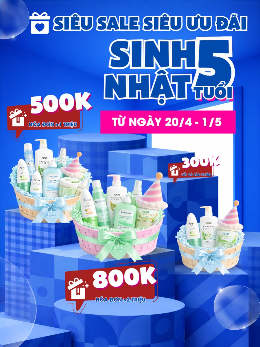Mẫu Banner dọc Giảm giá sinh nhật — LayerPic